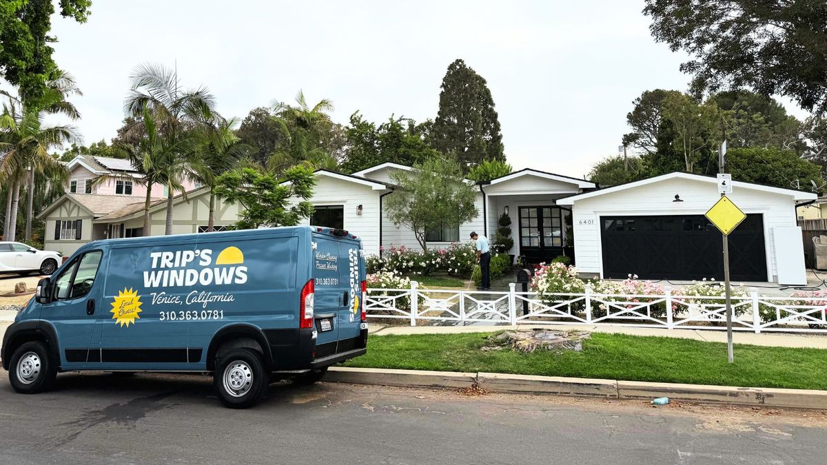 Pressure washing a residential driveway — getting your home summer-ready in Los Angeles